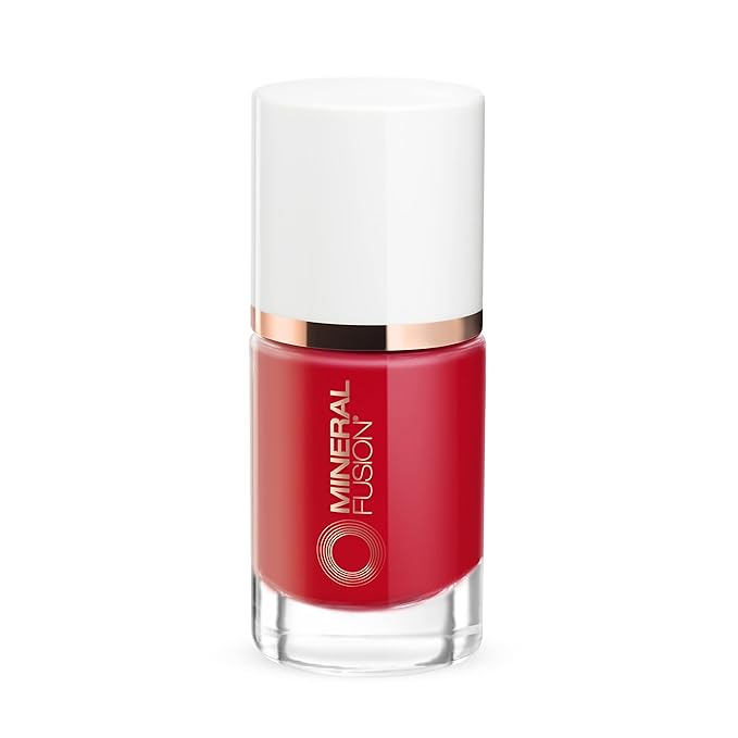 Mineral Fusion Nail Polish, Bright Red, Fast 'N Fabulous Fast ‘n Fabulous 0.33 Fl Oz (Pack of 1)