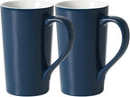 20 OZ Simple Pure Blue Mug Plain Large Tall Ceramic Milk Tea Coffee Mug by Momugs