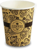 PAMI Disposable Paper Coffee Cups 8 oz, Single-Use, Leak Resistant - Image 2