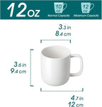 vancasso Porcelain Coffee Mugs Set, 12 oz Ceramic Coffee Cups - Image 2