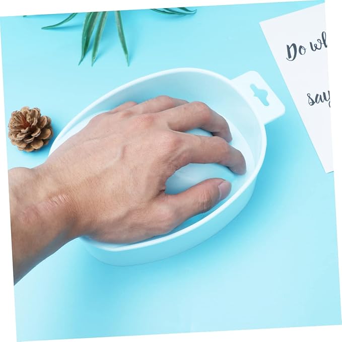 1pc Single-layer Nail Care Bowl for Soaking and Removal Manicure Tray for Home Salon Use Fits up to Nails for Cuticle Softening and Art Preparation