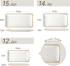 Ceramic Rectangle Serving Platter - Image 2