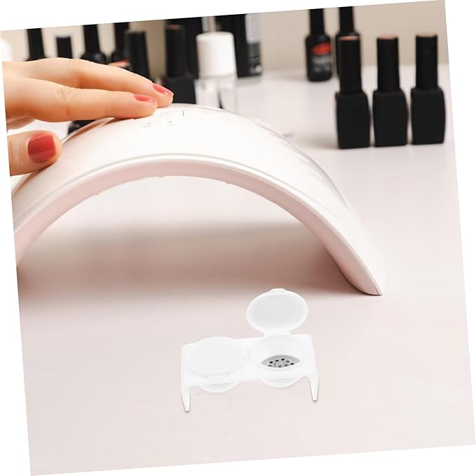 Nail Dappen Dish Lid Double Cup Nail Soaking Bowl Brush Cup Monomer Dish