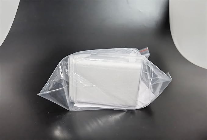 400 PCS Lash Extension Glue Wipes EBANKU Lint Free Glue Cleaning Cotton Pads for Eyelash Extensions Non Woven Nail Polish Remover Wipe Supplies - White