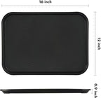 12 Pack Black Plastic Serving Trays, 12x16 Inch Cafeteria Tray | Black Plastic - Image 2