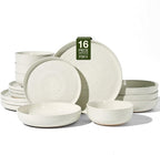 Stoneware Dinnerware Sets with Pasta Bowls, Service by FamiwarePremium
