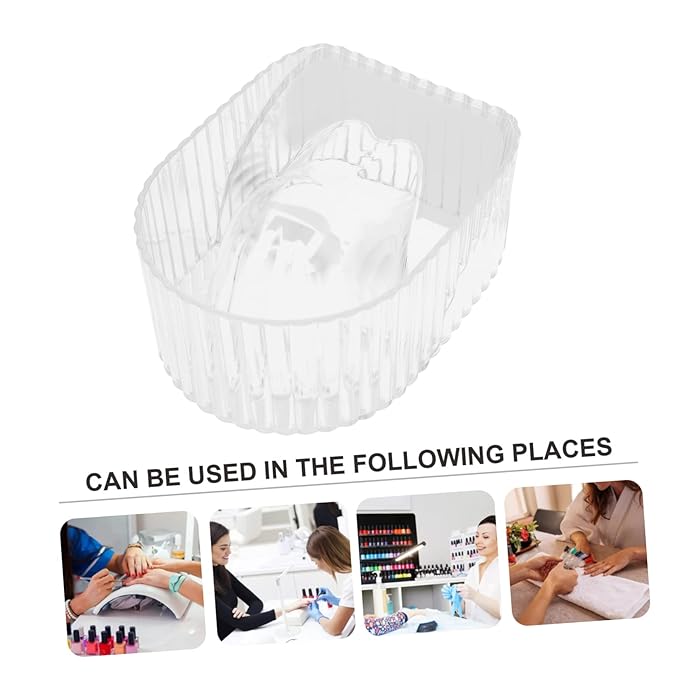MERRYHAPY Acrylic Nail Art Hand Soaking Bowl Manicure Supplies for Polish Removal Salon Use Comfortable Design Nail Salon Supplies