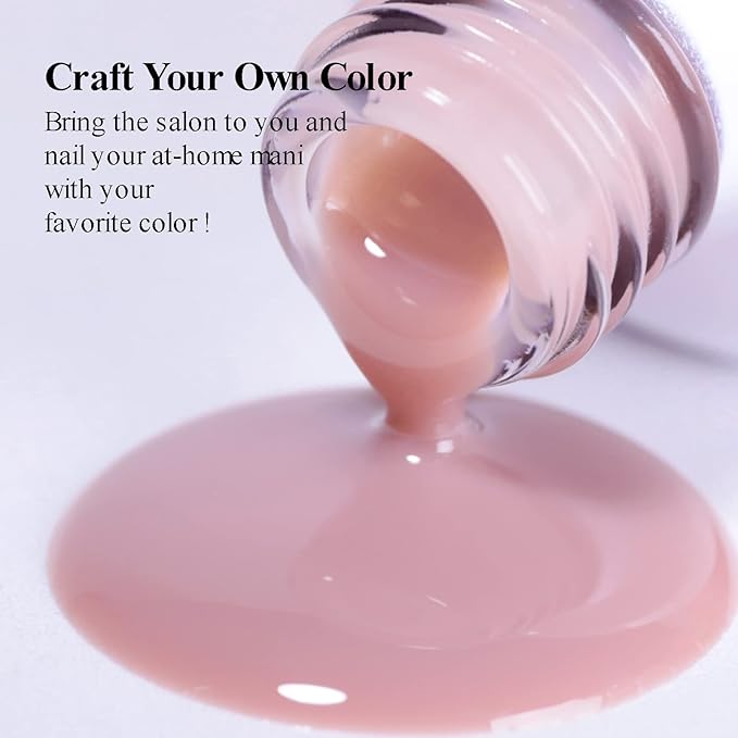 Imtiti Nude Gel Nail Polish, 1 Pcs Neutral Sheer Brown Color Jelly Gel Polish Jelly Burgundy Translucent Soak Off LED Nail Lamp Gel Polish Nail Art Gel Gift for Women 0.5 fl oz