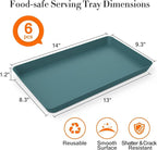 WOWBOX 6 pcs Serving Tray for Entertaining, Serving Platters for Snacks - Image 2