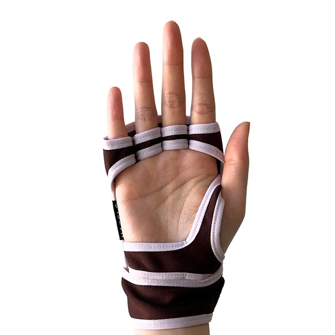 Anti-Aging Skincare Set: Habelo Activating Hand Serum + Limited Edition Treatment-Boosting Gloves | High-Performance Hydrating Hand Mask for Skin Repair and Younger-Looking Hands (Chocolate/Lavender)