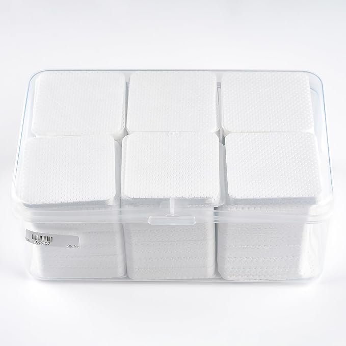 1050 PCS Lint Free Nail Cleaning Wipes to Remove Gel Nail Polish & Other Excess Liquid Disposable Nail Cleaning Wipes (White)