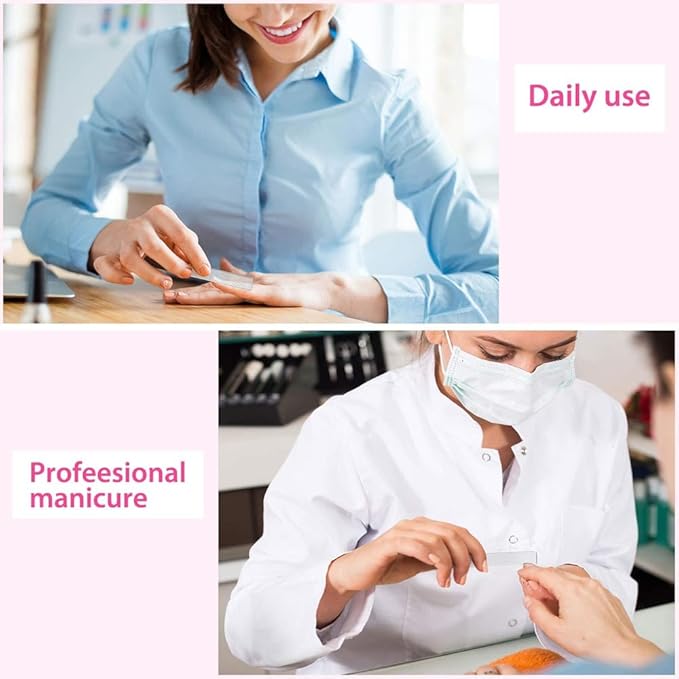 6 Pieces White and Gray Glass Nail Files, Nano Glass Nail Shine Buffer Polisher, Glass Nail File with Case for Natural Nails, Glass Nail Shiner and Tools