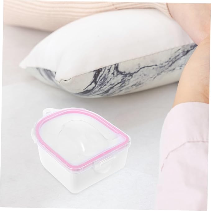 1set Nail Soak off Bowl and Manicure Tools Dual Hand Soaking Bowl for Cuticle Softening and Nail Care for Home Salon Use