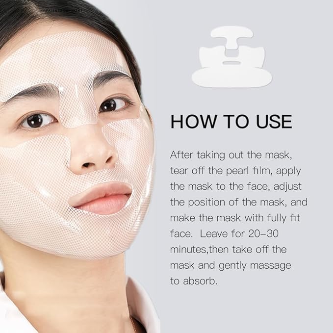 Collagen Lift Shaping Mask, Hydrating Hydrogel Mask, Moisturizing V Shaped Lifting Facial Masks for Women