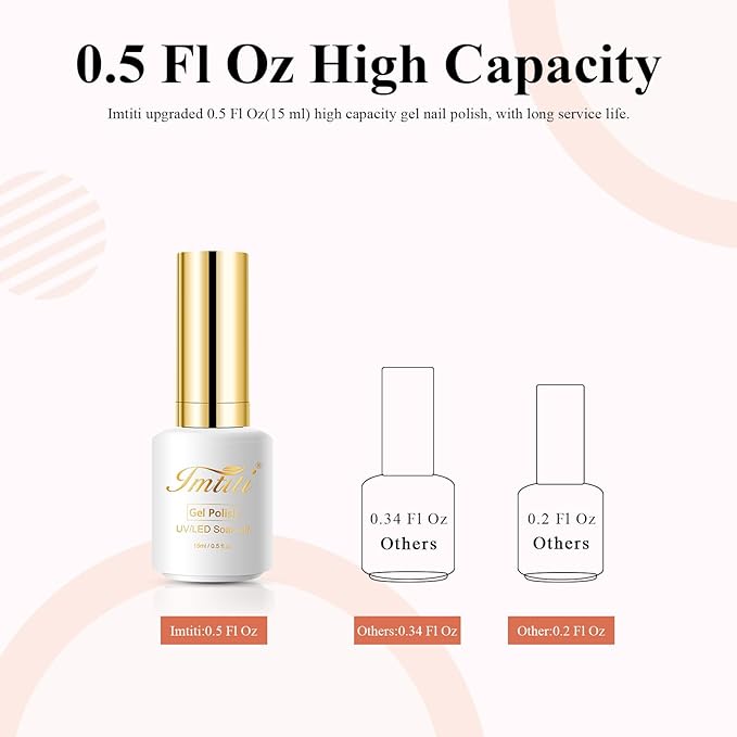 Imtiti Jelly Gel Polish, 15ML Sheer Orange Jelly Gel Nail Polish Translucent Spring Summer Nail Gel Polish LED UV Gel Nail Polish for Nail Art DIY Manicure