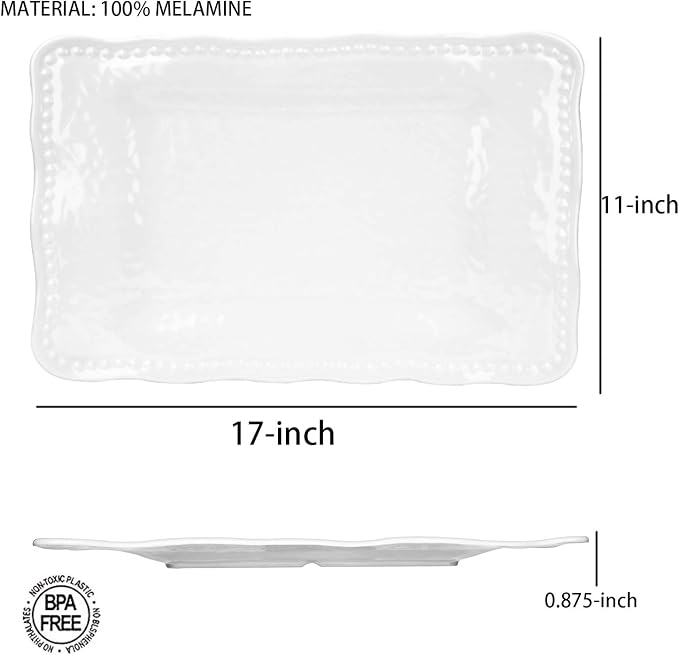 Melamine Trays, 17-inch Serving Trays and Platters - Image 2