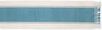 DII Dobby Stripe Table Runner, 13x72 Storm Blue & Cream Background | Woven - Image 2