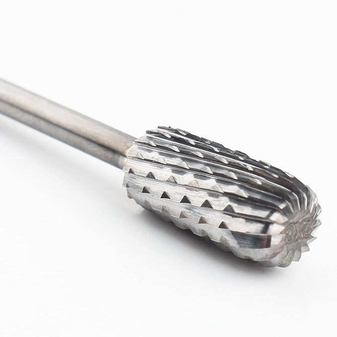 QUNZHAO Nail Drill Bits Dust Droof Bit Tungsten Steel Fast Remove Acrylic or Hard Gel 3/32" Shank - Manicure, Nail Art, Drill Machine Accessories (2X Extra coarse-2XC, Silver)