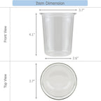 EIKS 2 Pack Drinking Glasses Crystal Clear Cups, 400ml/13.5oz | - Image 3