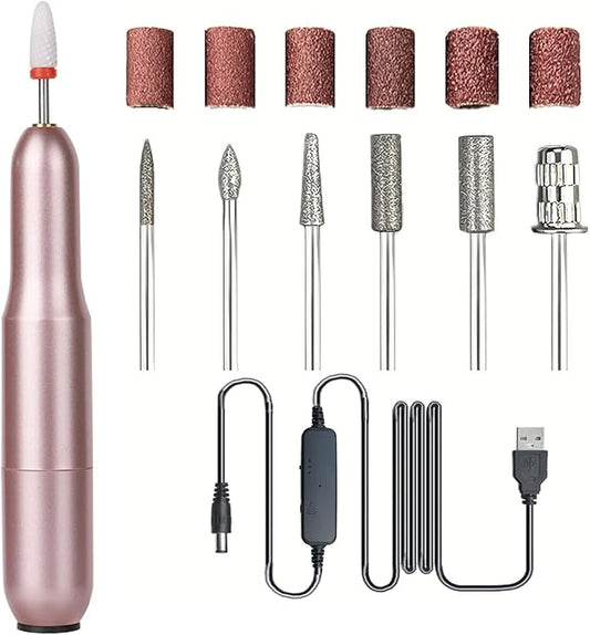 Electric Nail Drill Nail File for Acrylic Nail Gel Nail Manicure Pedicure Tools Nail Supplies for Home Salon