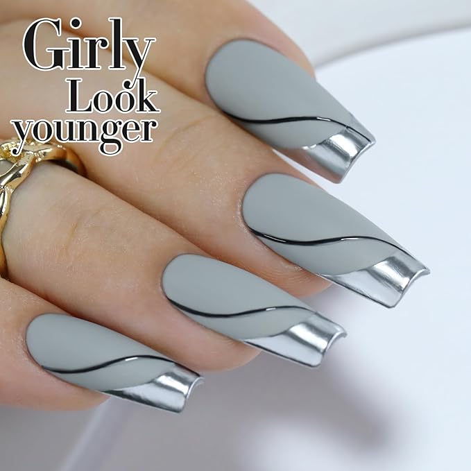 Double Rhythm Gel Polish 15ML Jelly Sheer Pastel Light Milky Color Pearl White Bottle 1 PC 0.5 OZ Full Size Nail Art Salon at Home (Milky Gray-D1464)
