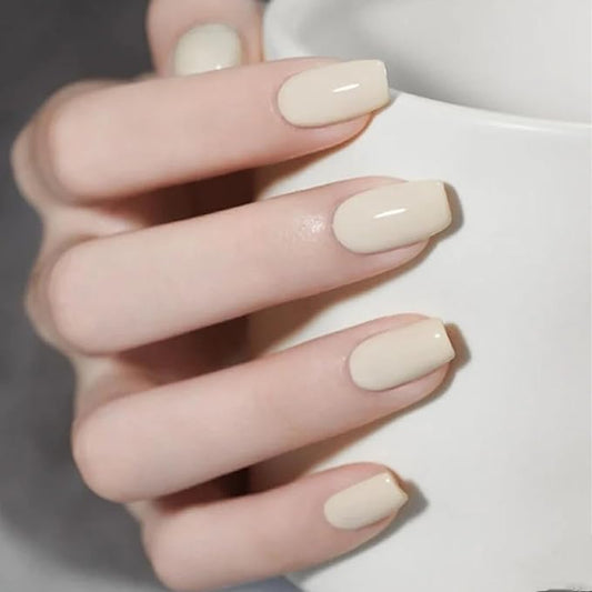 COSMOO Cream White Quick Dry Nail Polish, Vegan Chip-Resistant Long-Lasting Nail Lacquer for Nail Art Varnish, 0.34 fl oz (Cream White)