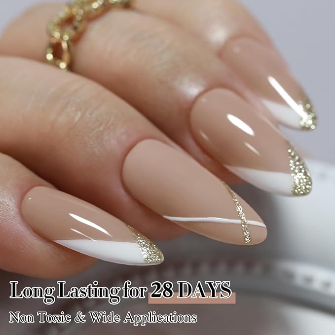 Double Rhythm Gel Polish 15ML Jelly Sheer Pastel Light Milky Color Pearl White Bottle 1 PC 0.5 OZ Full Size Nail Art Salon at Home (Deep Khaki-D1468)