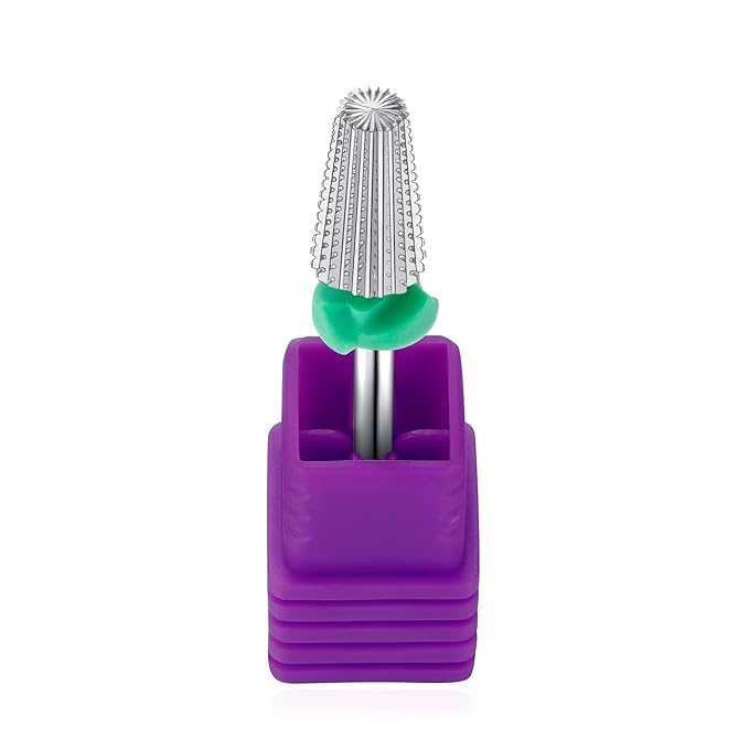 5 in 1 Multi-Function Nail Drill Bit 3/32" Tungsten Carbide Tapered Drill Bits for Nails Professional Fast Removing Acrylic Hard Gels Nail Efile Bit For Electric Nail Drill Machine Coarse(C)