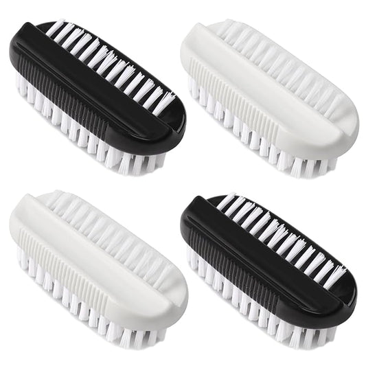4pcs Nail Brush for Cleaning Fingernails, Nail Brushes for Cleaning, Two Sided Nails Scrubber Brush for Men Women Fingernail Clean Up Brushes