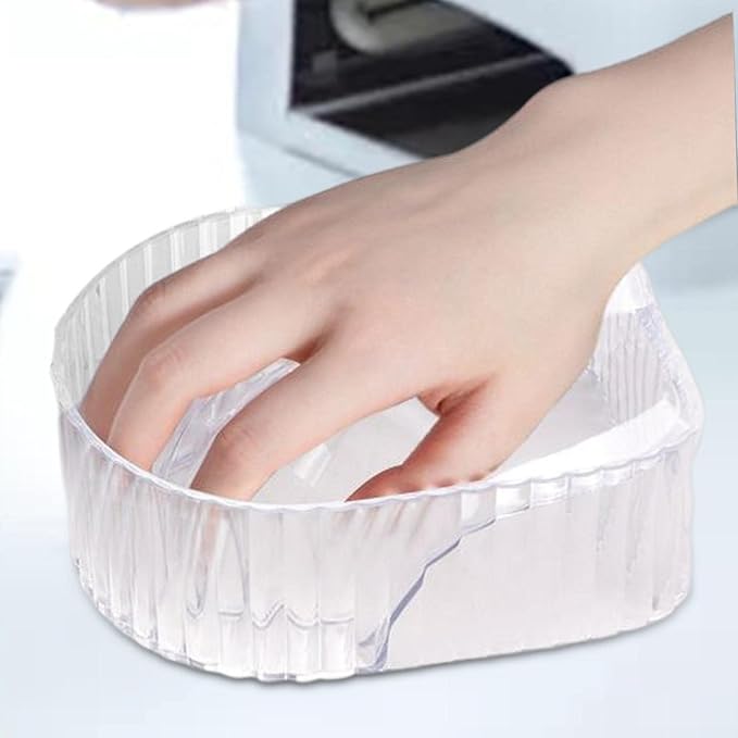 Generic Hand Soaking Bowl Soak Off Finger Bowl, Soak Off Gel Polish Remover Bowl Nail Soak Off Bowl Nail Art Tool, Powder Remover Tools, for Home, Transparent