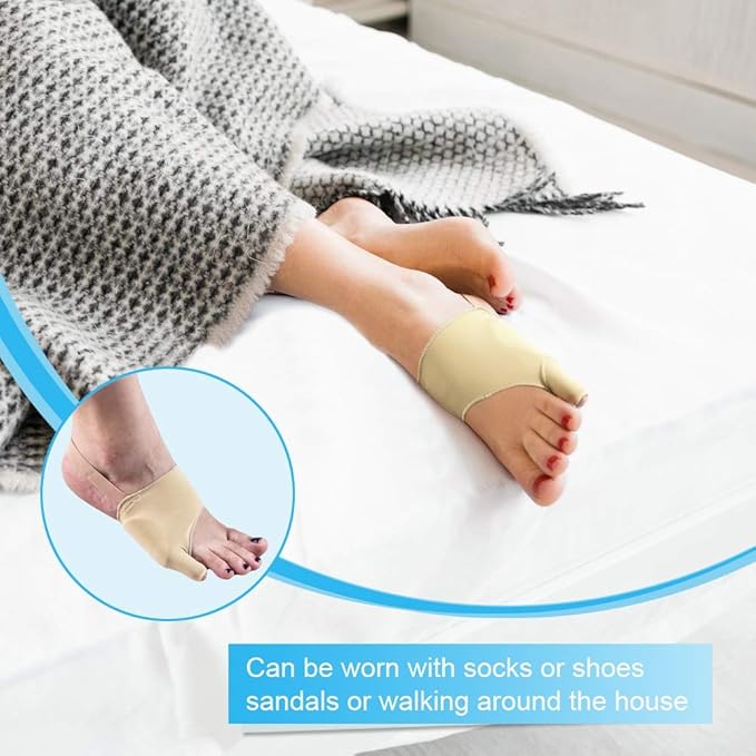 Tailor Bunion Corrector, Bunion Pads for Bunion Pinky Relief, Tailors Splint for Toe Straightener, Little Toe Separator, Overlapping, Soft Silicone Gel Bunion Pad with Anti-Slip (S)