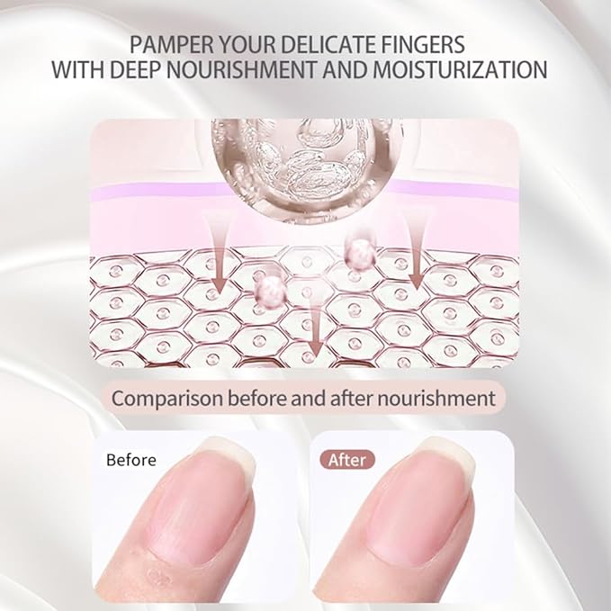 2pcs Cuticle Oil Roller Nourishing Cuticle Oil for Nails Hydrating and Cuticles Moisturizing Nail Care Products(Lemon & Rose)