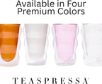 Teaspressa Amber Glass Cloud Cup 12 oz Double-Wall Insulated Borosilicate Glass - Image 5