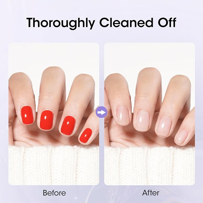 Gellen Nail Polish Remover Milk Scent, Acetone Free Nail Polish Remover for Quick Dry Nail Polishes, Gentle Fingernail Polish Remover, Ultra-Powerful Pump Design, 6.09 Fl Oz