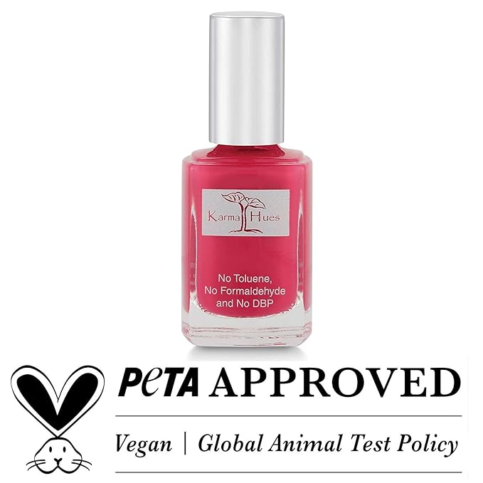 Karma Organic Natural Nail Polish-Non-Toxic Nail Art, Vegan and Cruelty-Free Nail Paint (Farmer's Market Berries)