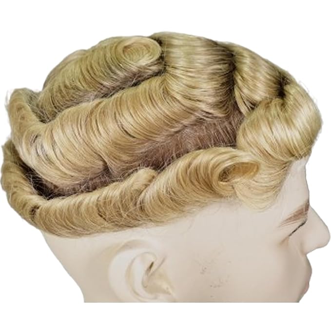 Human Hair Toupee for Men 10x8 Inch,European Human Hair Lace Front Natural Hairline Hair Pieces with 0.06mm Thin Skin PU V-looped Men's Hair Replacement System (#4T613 color,100% human hair)