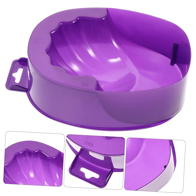 Nail Art Bowl Manicure Soaking Bowls Bubble Hand Soaking Bowl Rectangular Nail Care Bowl Plastic Material Easy to Use