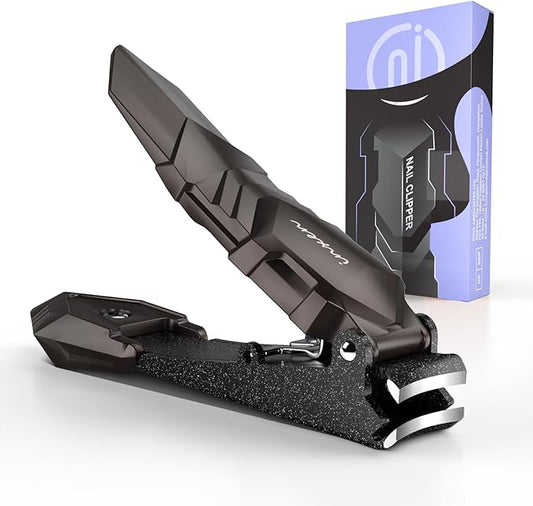 Nail Clippers for Thick Nails, INXEN Nail Clippers with Extre Wide Jaw Opening for Hard Toenails, Stainless Steel Nail Clippers ，Nail Cutter Set for Men Women Senior