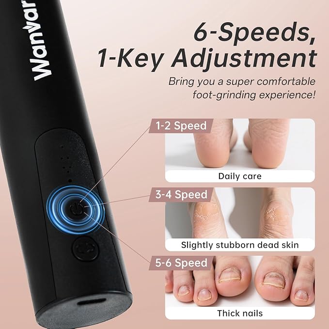 2 in 1 Electric Foot Callus Remover, USB Rechargeable Foot File Sander with 80/120 Grit Sandpaper Discs and LED Digital Display,Professional 1200RPM Aluminum Callus Remover for Feet,Nail Care