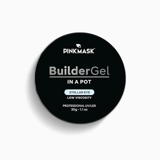 Builder Gel in a Pot 30g Stellar Eye, Nail Extension/Strengthener in a Jar, Sculpting Gel UV/LED