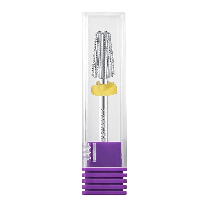 Nail Drill Bit 5 in 1 Multifunctional Drill Bit Carbide 2 Way Rotate Use for Both Left and Right Handed, Fast Remove Acrylic or Hard Gel, Manicure Nail Drill Machine,Extra Fine