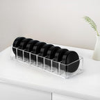 HBlife 2 Pack Clear Acrylic Makeup Compact Organizer, 8 Spaces Vanity Organizer - Image 5
