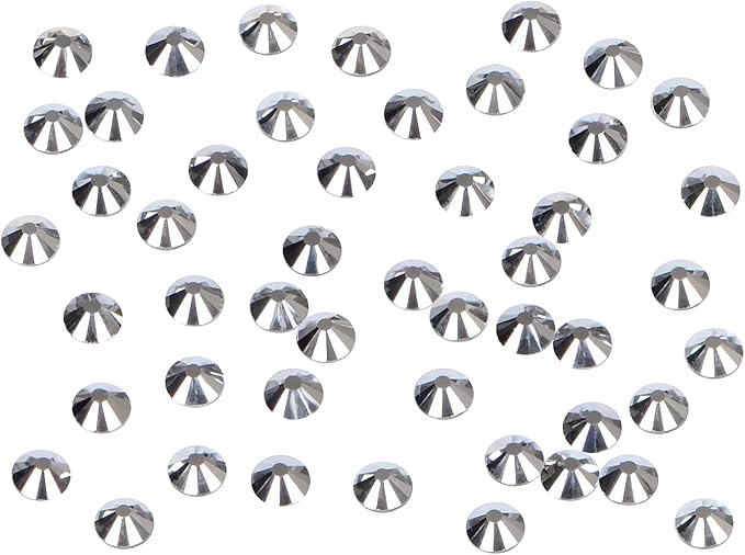 2880PCS Art Nail Rhinestones Non Hotfix Glue Fix Round Crystals Glass Flatback for DIY Jewelry Making with one Picking Pen (ss10 2880pcs, Labrdor)