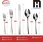 60 PCS Windsor Silverware Set - Image 2
