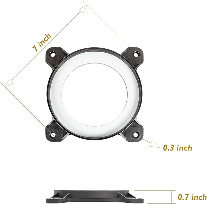 O'SKOOL Dust Connection 4" Flanged Inlet Fitting Steel Port for 4-inch Magnetic Dust Collection Coupler (Magnetic Port is not Included)