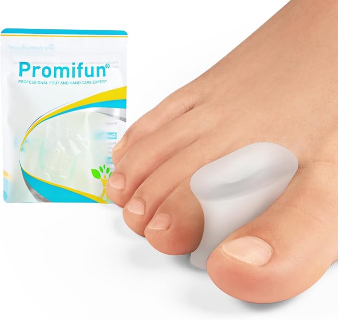Upgraded Gel Toe Separators - 12 Pack Aloe Vera Extract Infused Silicone Toe Spacers for Straightening Overlapping Toes, Bunions, Calluses – Bunion Corrector for Men and Women(Medium Size)