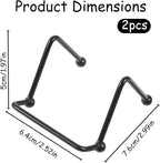 2PCS Small Display Stand, 2 Inch Small Plate Holder Display Stands Mini Metal - Image 2