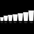 Karat 24 oz Paper Hot Coffee Cups White Disposable Cup - Image 9