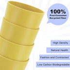 Homienly Wheat Straw Cups Set 8 PCS, 12 OZ Reusable Plastic Cups Alternative - Image 6