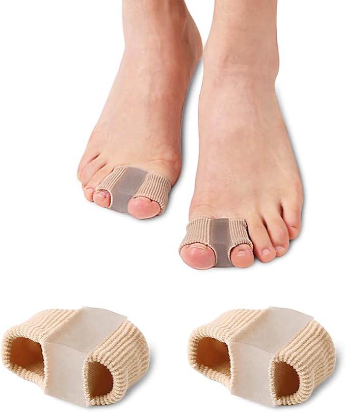 Bunion Toe Separators for Overlapping Toes Women Men, Gel Toe Spacers Bunion Corrector with 2 Loops for feet (12PC)